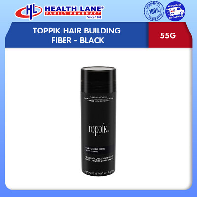 TOPPIK RAMBUT BUILDING FIBER (55G) - BLACK